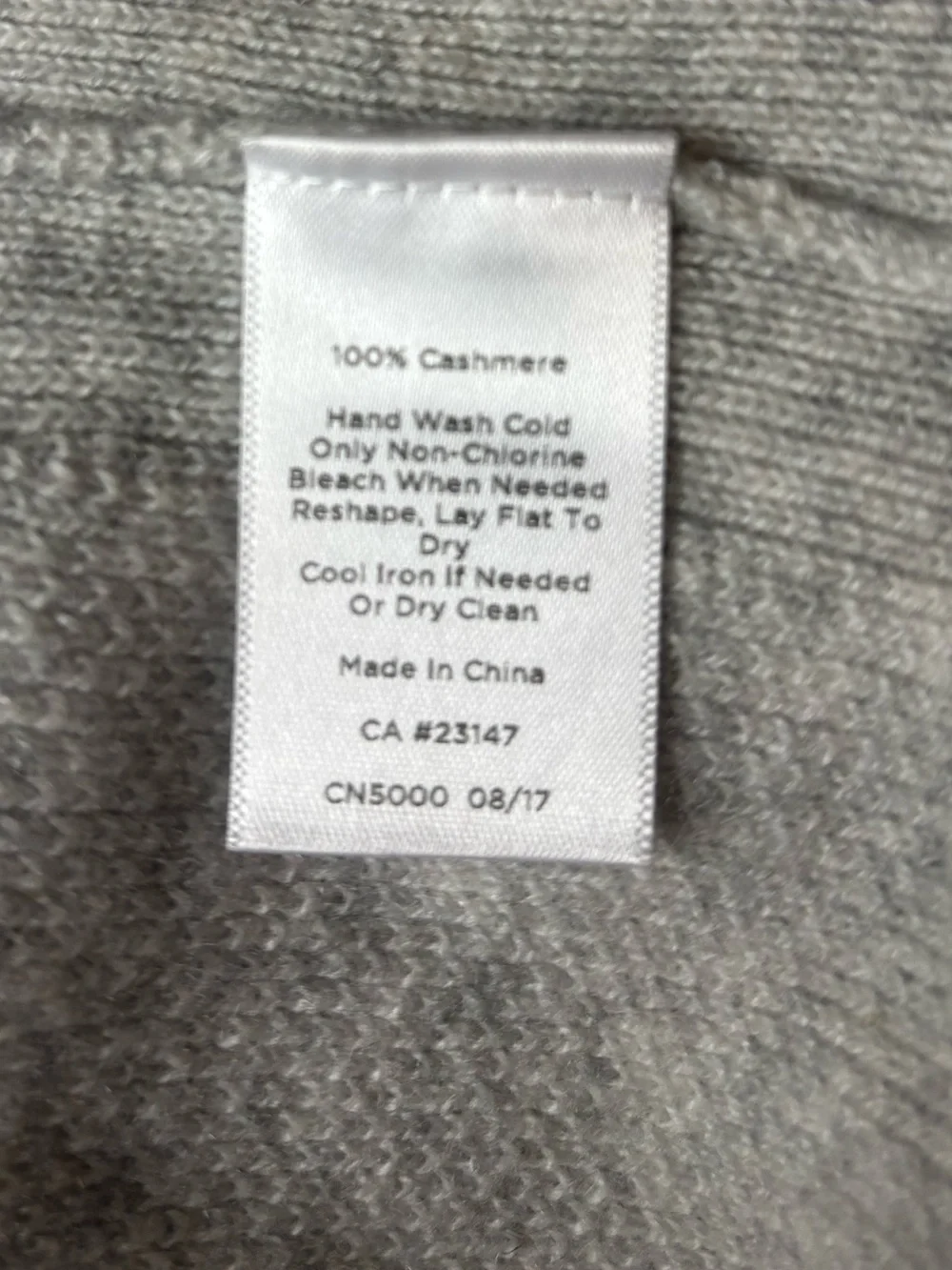 Talbots Pure 100% Cashmere Open Front Duster Cardigan Gray Lightweight Sz Small